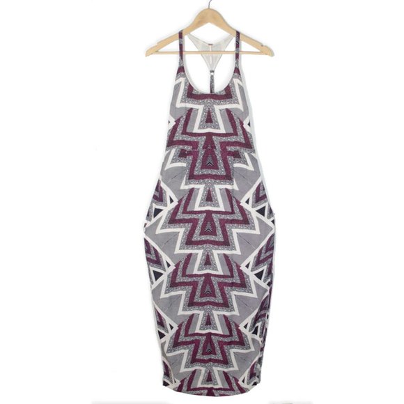 Free People Serves You Right Print Maxi Dress Black Combo NWOT - Picture 4 of 13